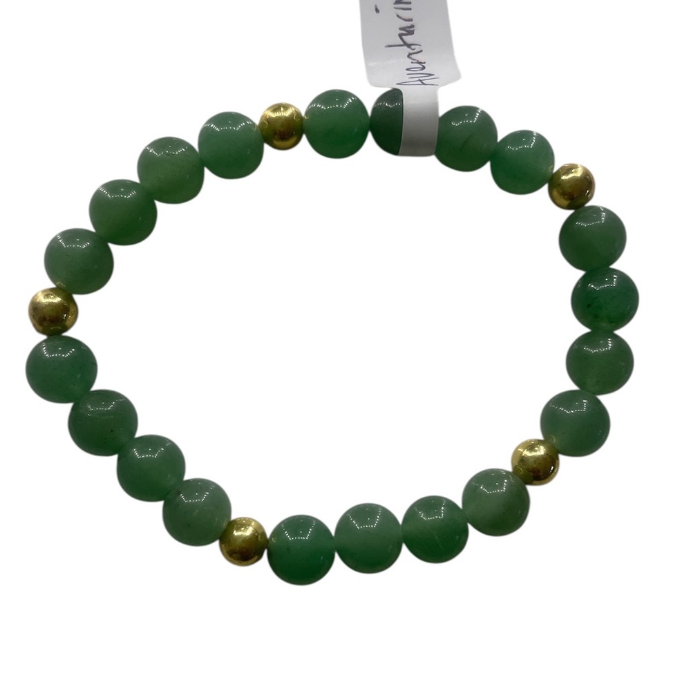 Green Aventurine gemstone bracelet - Picture 4 of 7
